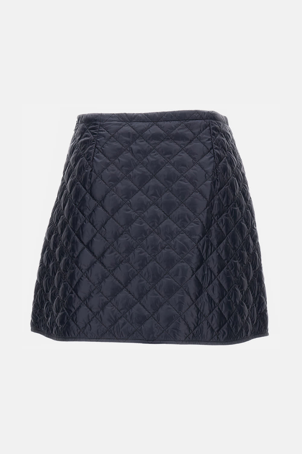 Moncler Midnight Blue Nylon Mini Skirt In Blue