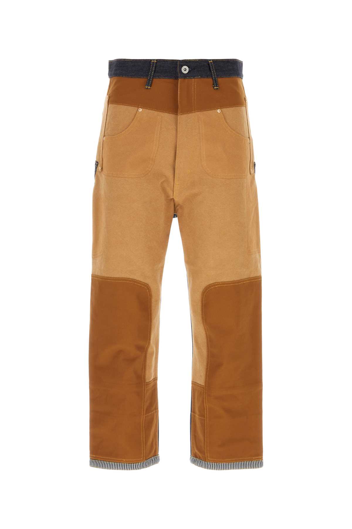 Shop Junya Watanabe Multicolor Denim  X Levis Jeans In Idgxbrown