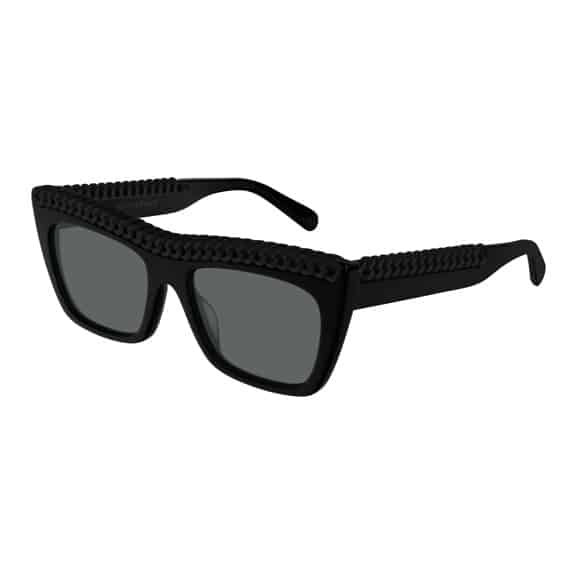 Stella McCartney Eyewear Sc0194s001 Black Black Smoke