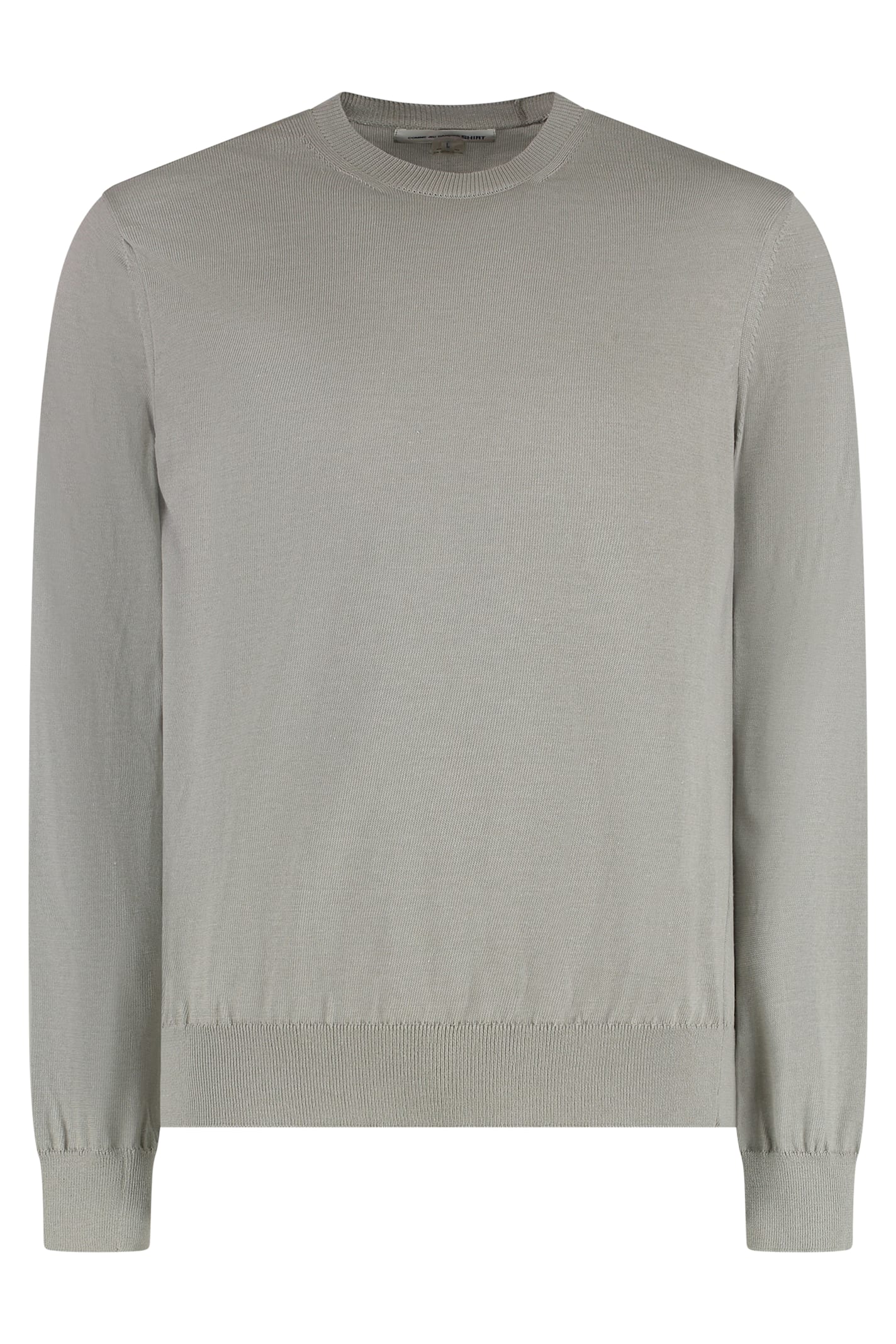 Comme Des Garçons Shirt Cotton Blend Crew-neck Sweater In Neutral