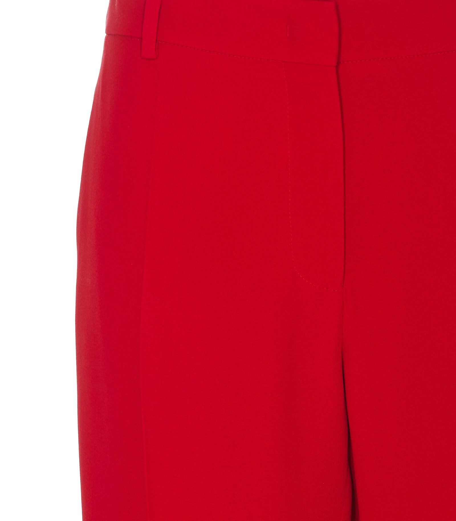 Shop Valentino Cady Couture Pants In Red