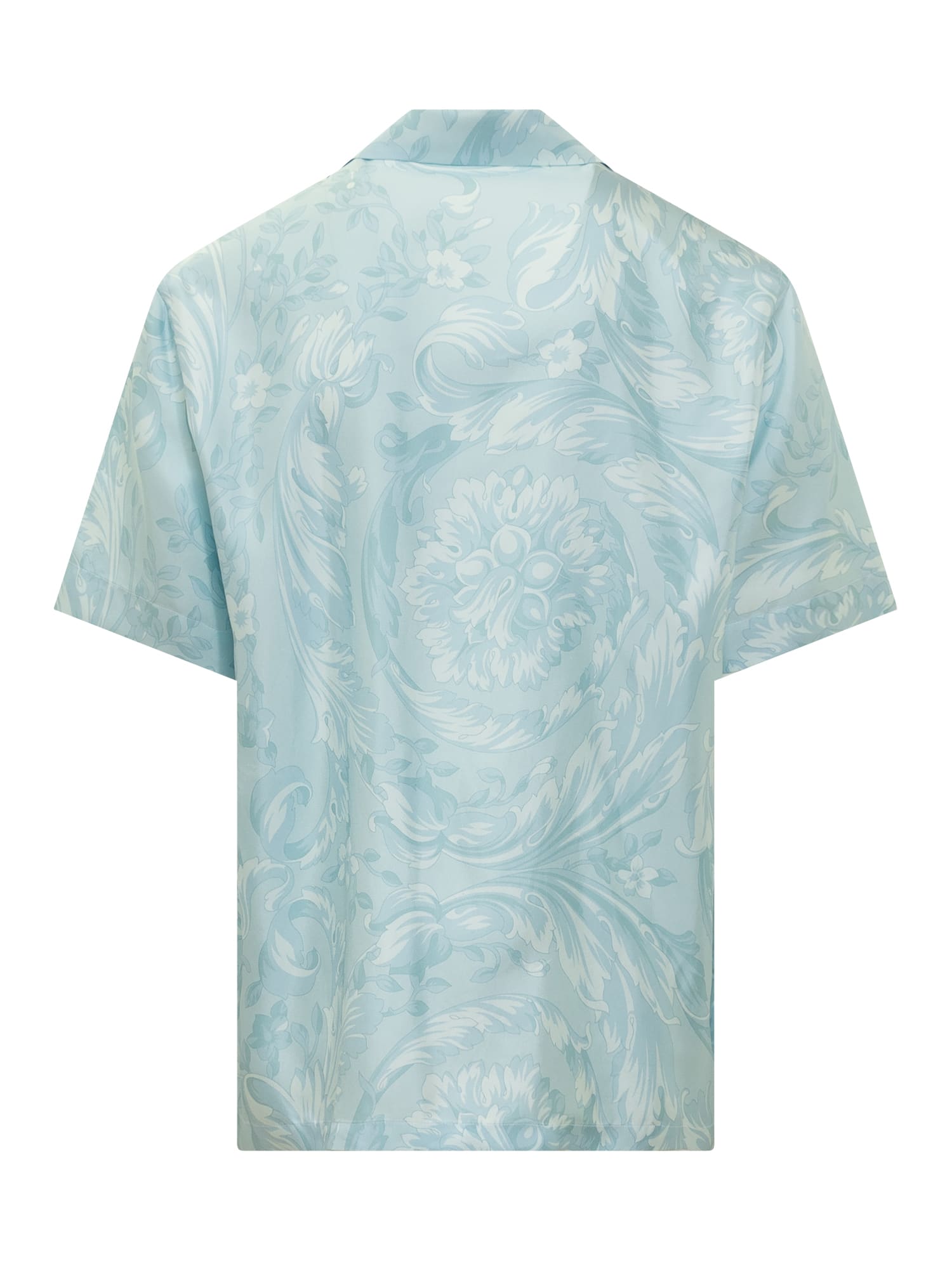 Shop Versace Informal Shirt In Pale Blue