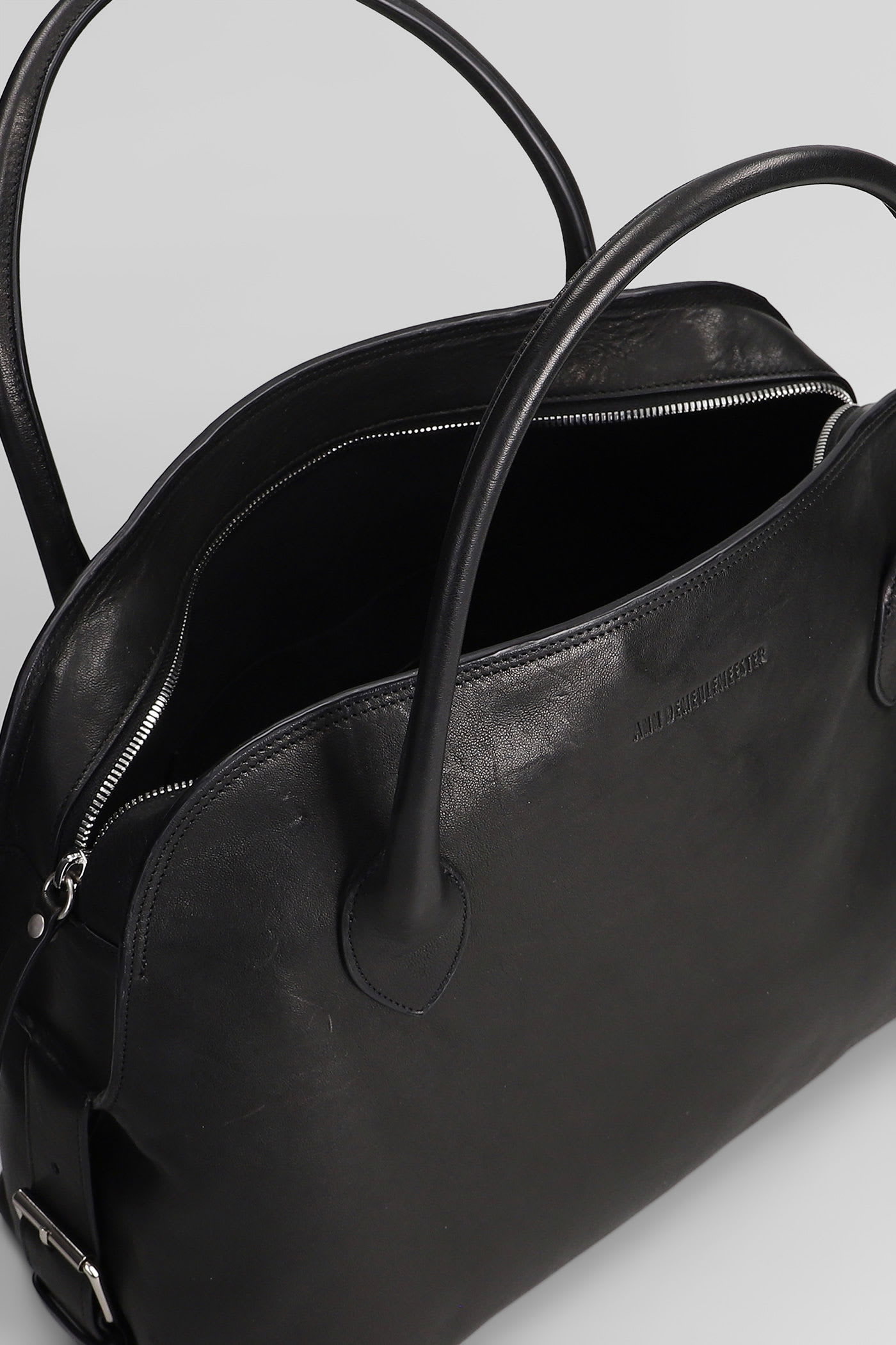 Ann Demeulemeester Josse Tote In Black Leather In Black