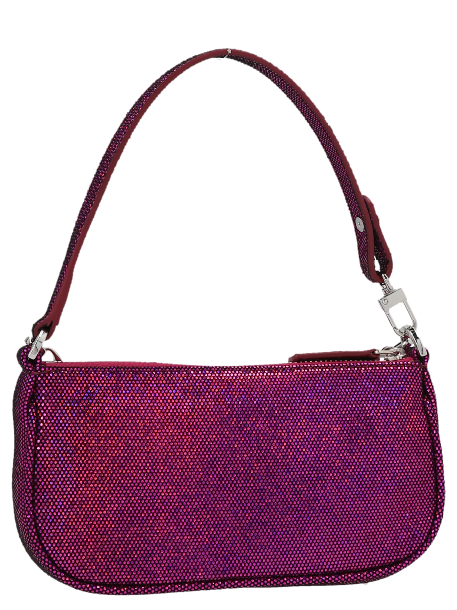 Shop By Far Mini Rachel Handbag In Purple