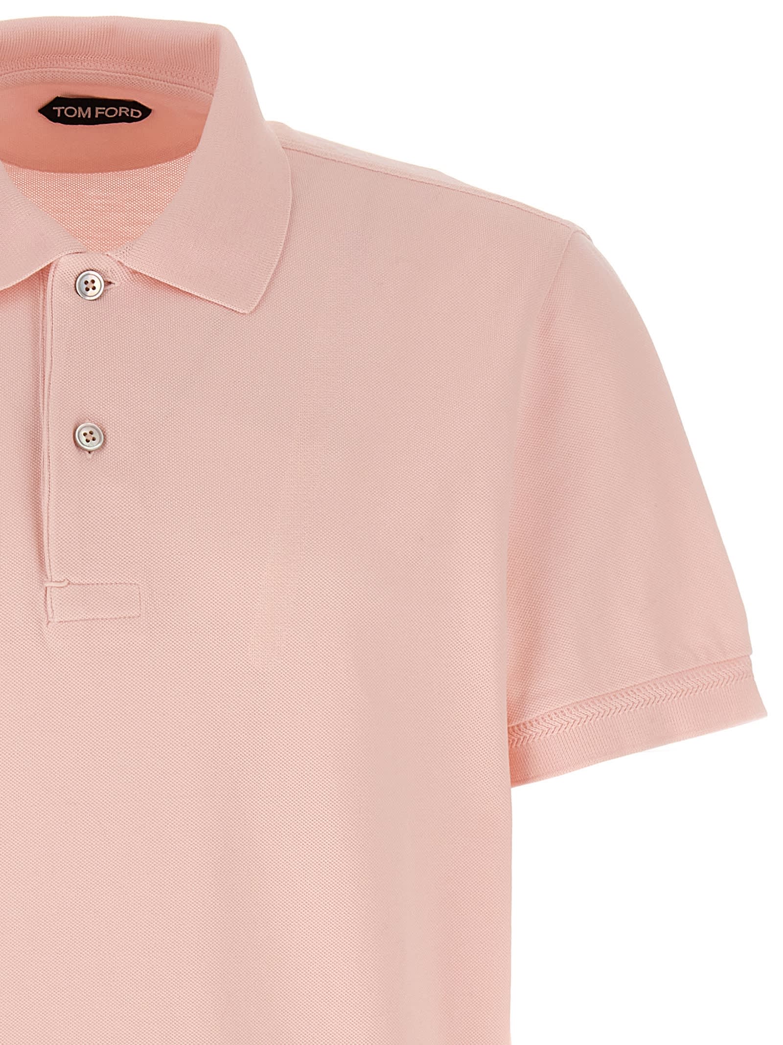 Shop Tom Ford Tennis Polo Shirt In Pink