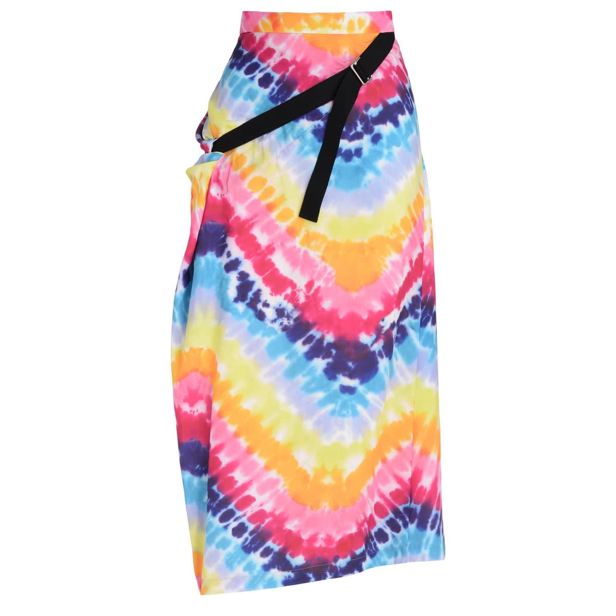 Kenzo Skirt With Tie-dye Multicolor Print
