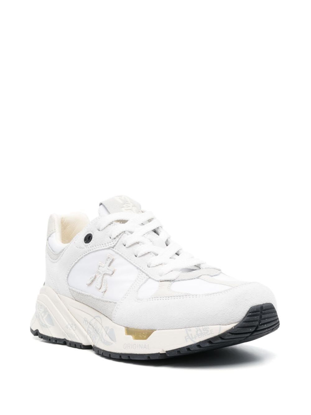 Shop Premiata Mased Sneakers In White