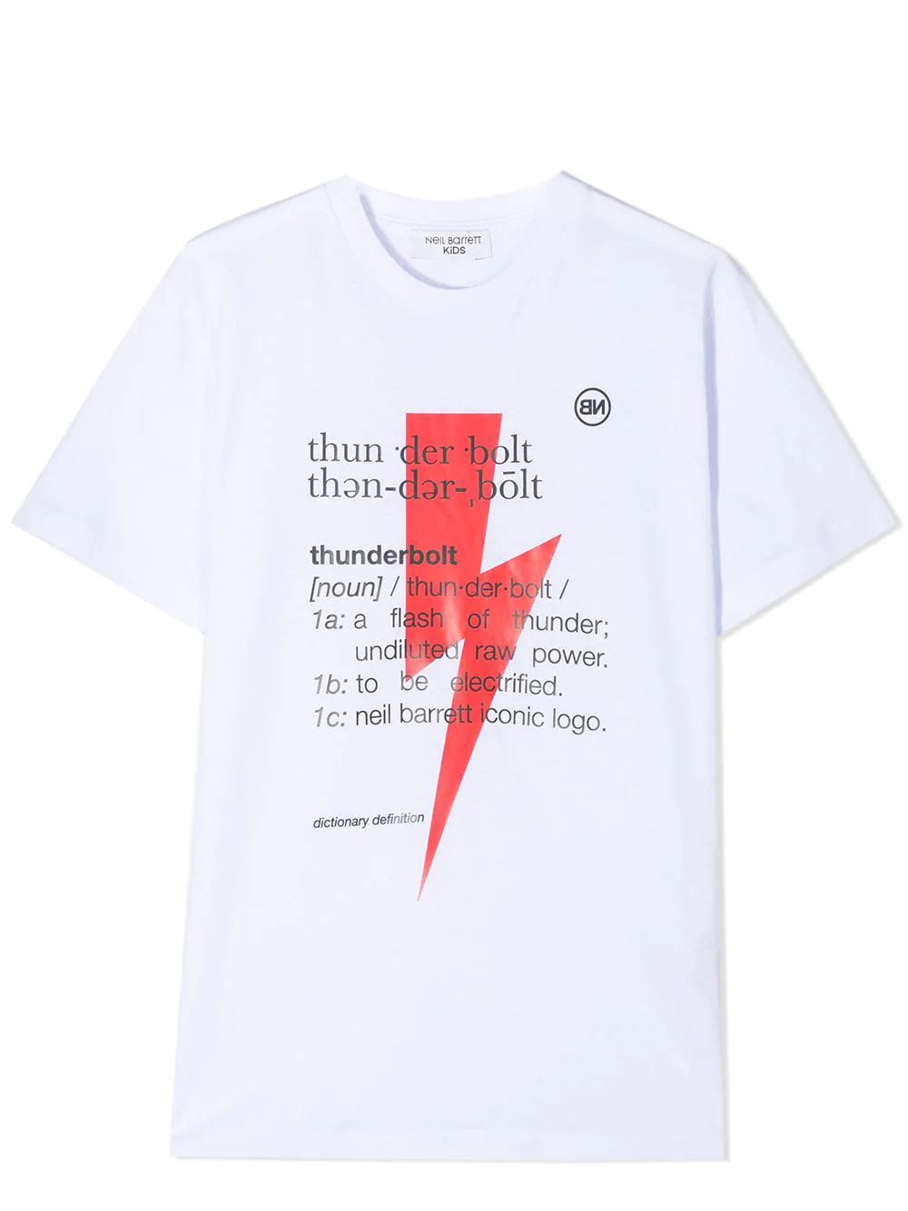 Click to view more detailed imagery on our partner's website Neil Barrett Kids' Print T-shirt In White