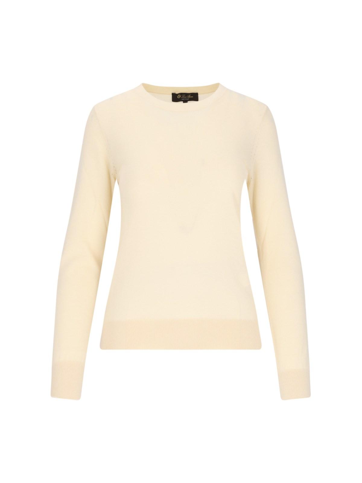 Shop Loro Piana Neo Piuma Sweater In Soft Butter