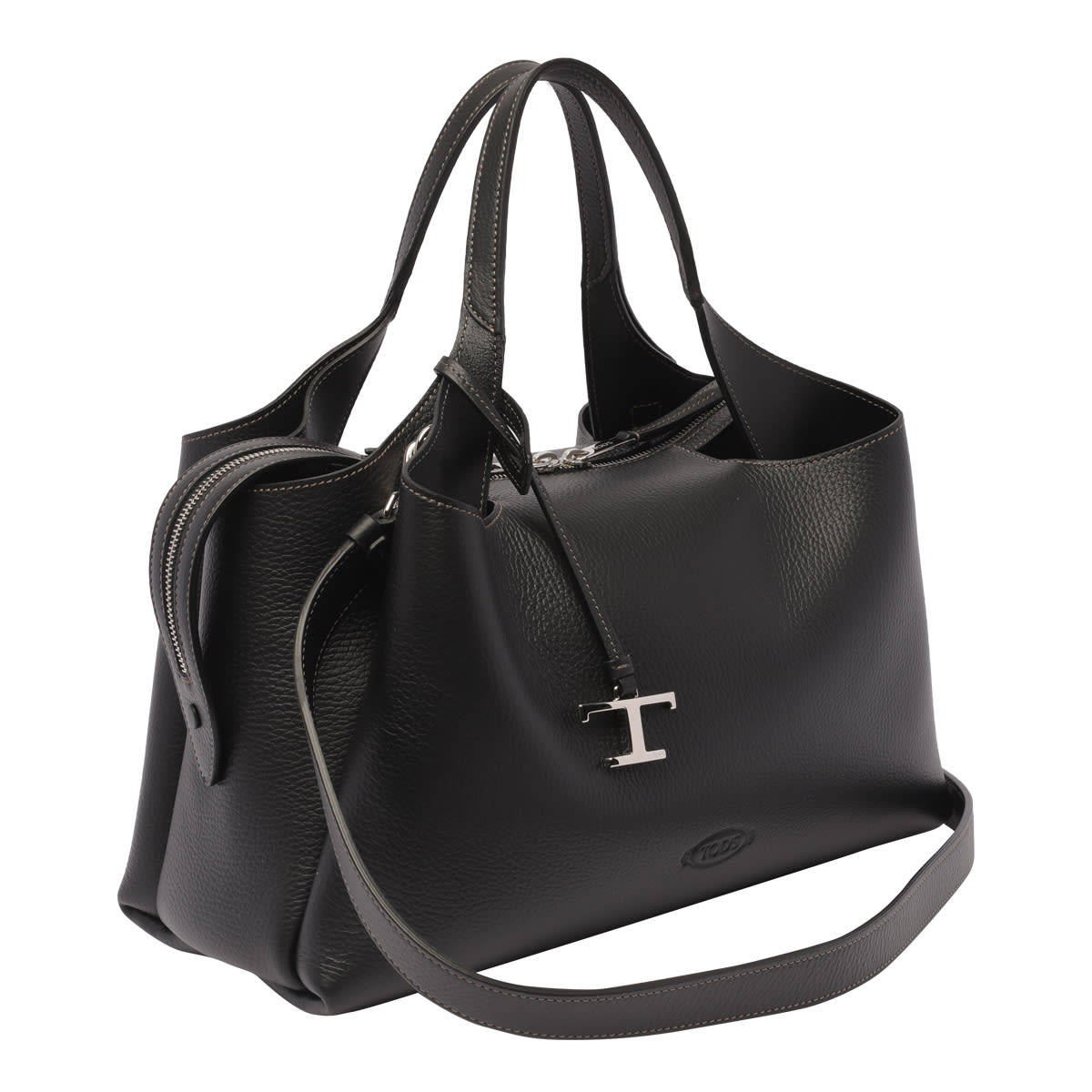 Shop Tod's Medium Handbag In Black