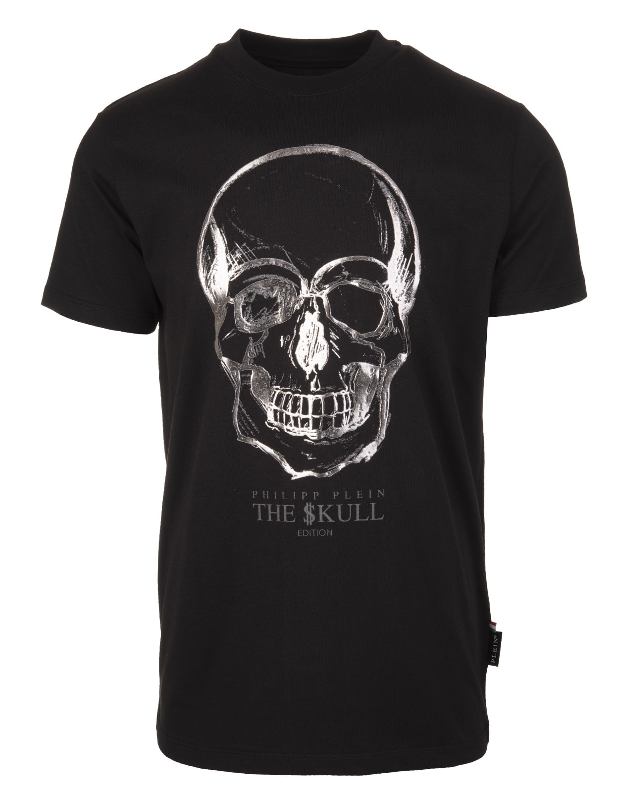 Philipp Plein Man Black Skull Short Sleeve T-shirt