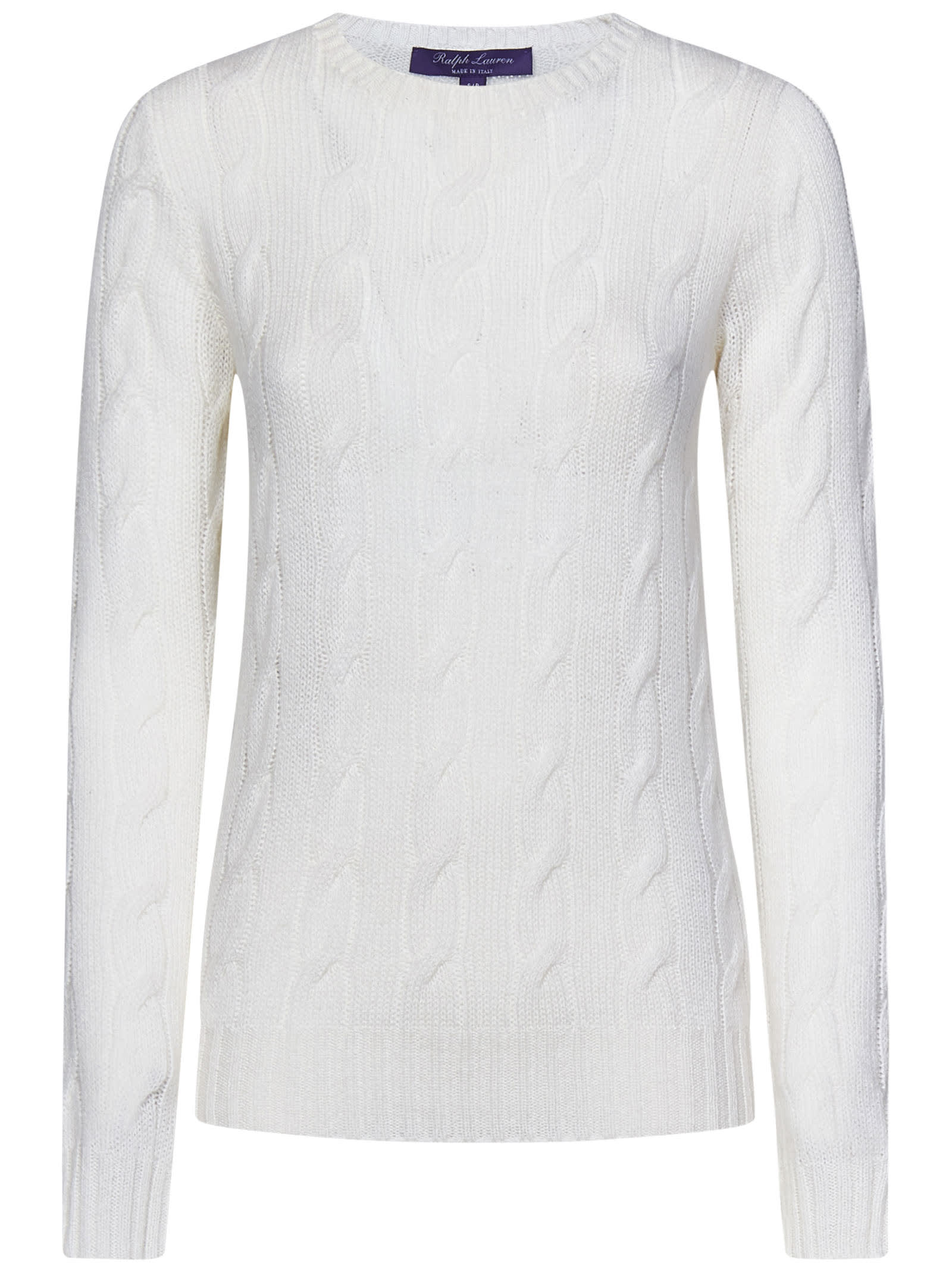 Shop Ralph Lauren Sweater In White