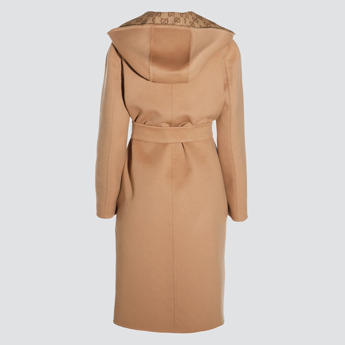 Gucci Reversible Wool Silk Blend Coat Gg
