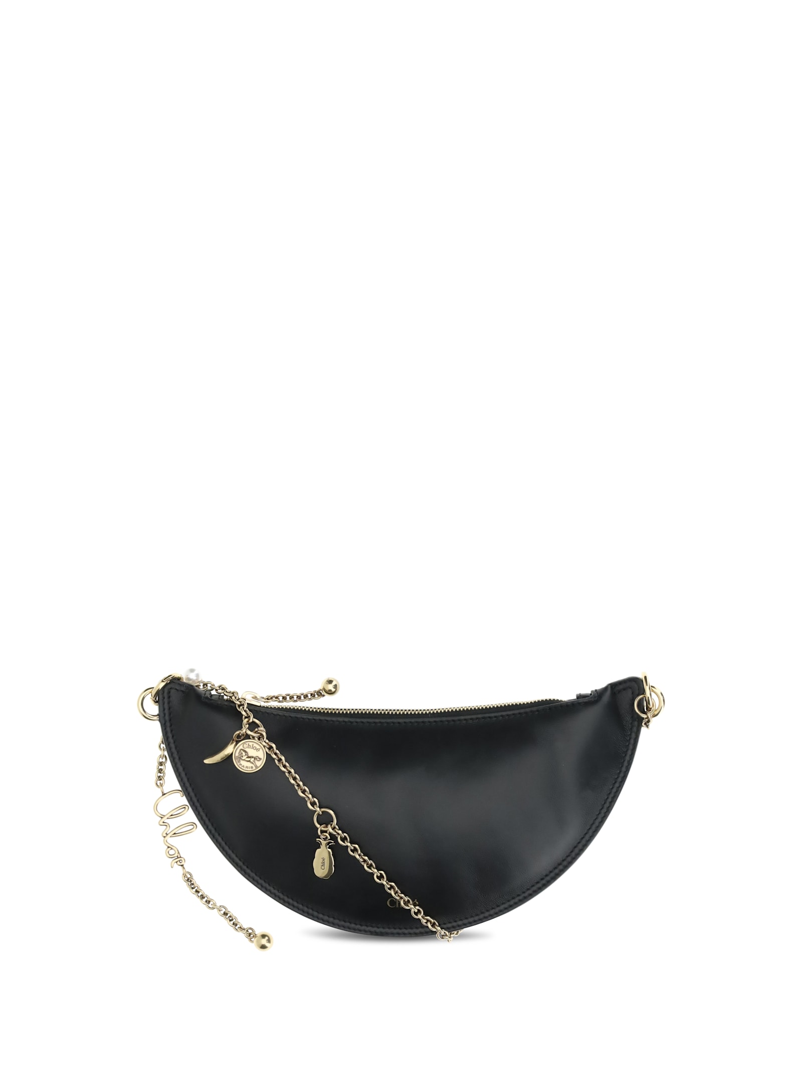 Chloé Black Nappa Leather Chloe Icons Shoulder Bag
