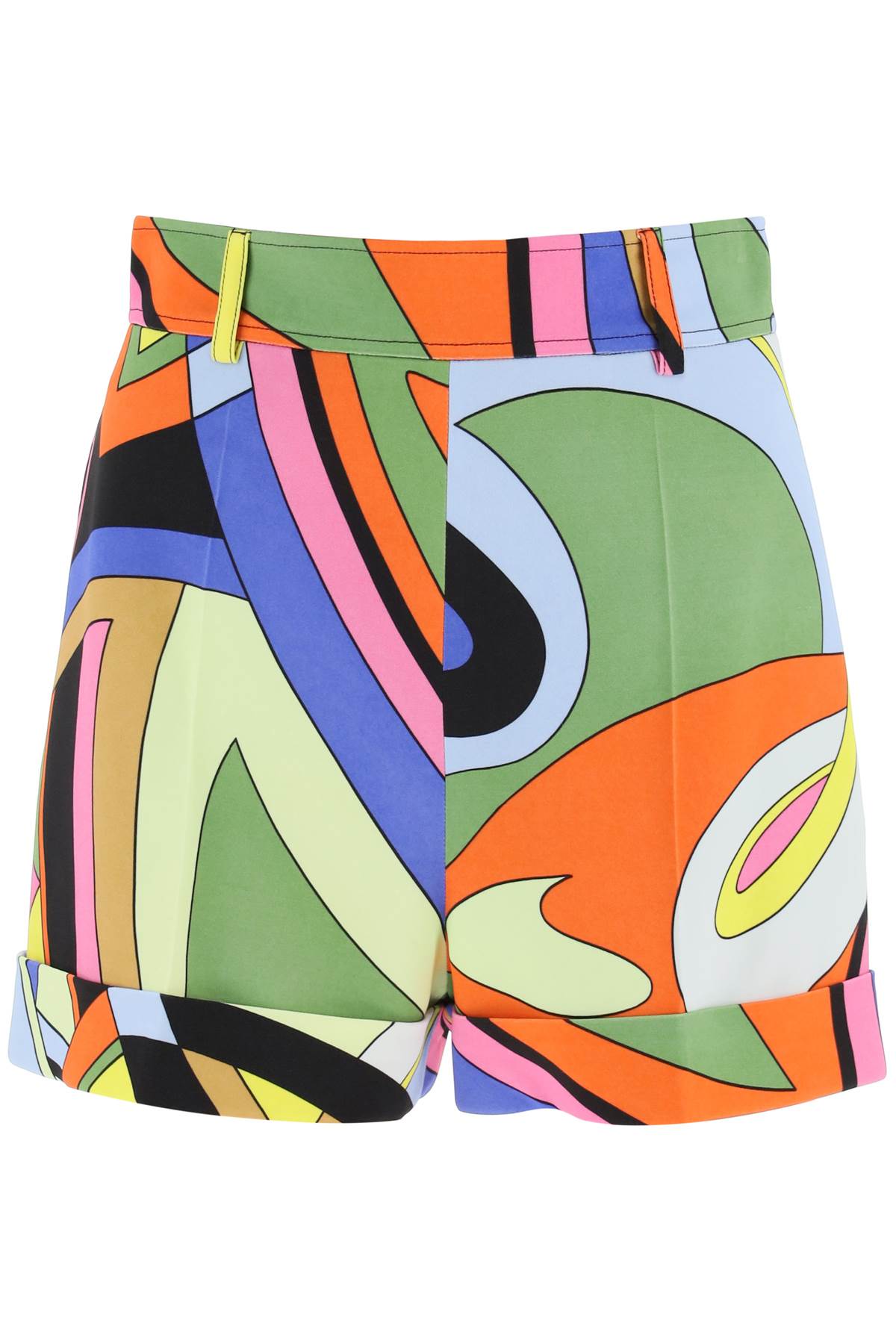 Shop Moschino Multicolor Printed Shorts In Fantasia Variante Unica
