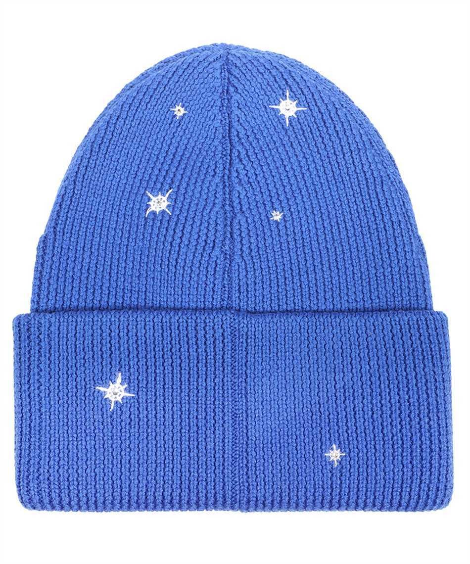 Off-white Embroidered Wool Beanie In Blue