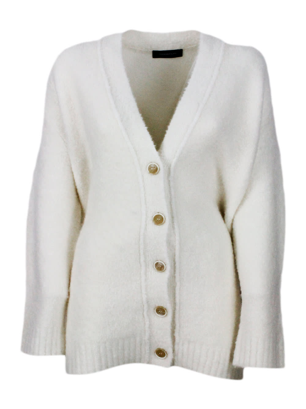 Shop Fabiana Filippi Sweater In Cream