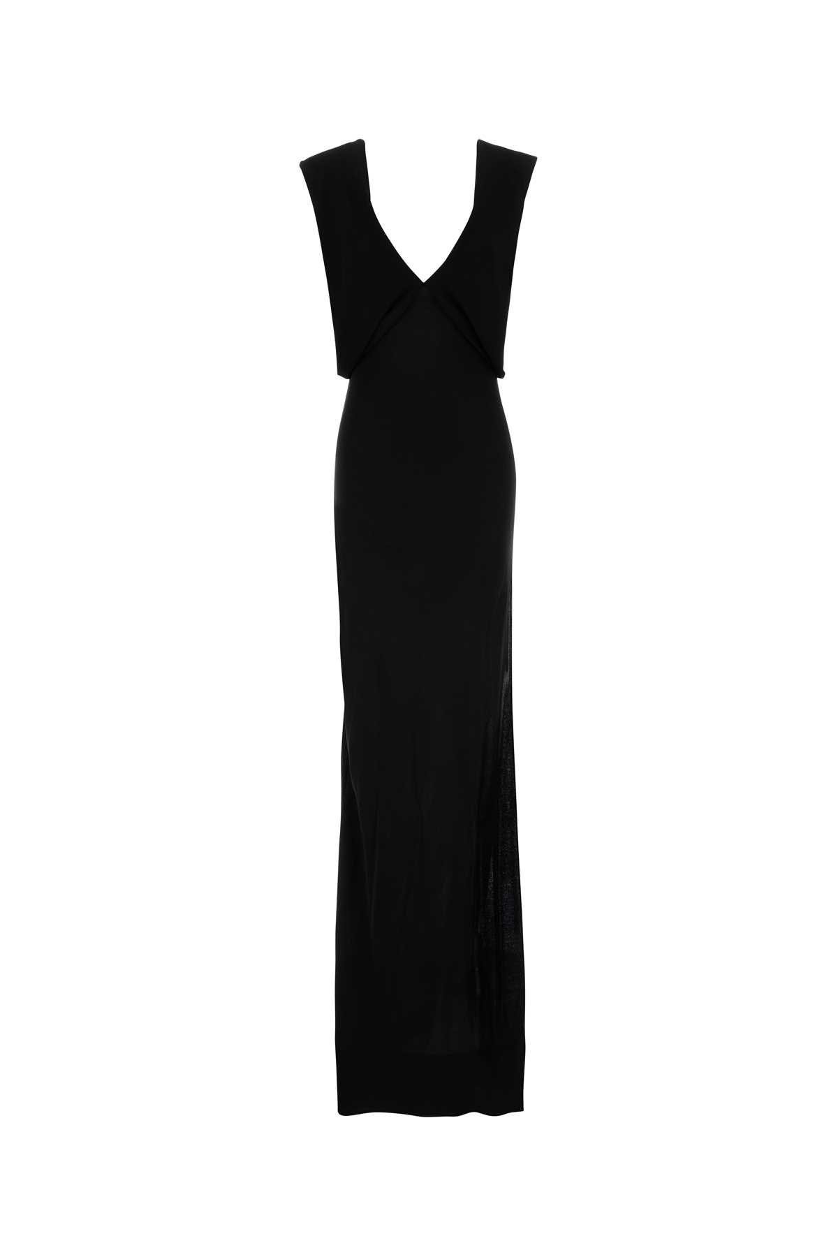 Gucci Black Crepe Long Dress