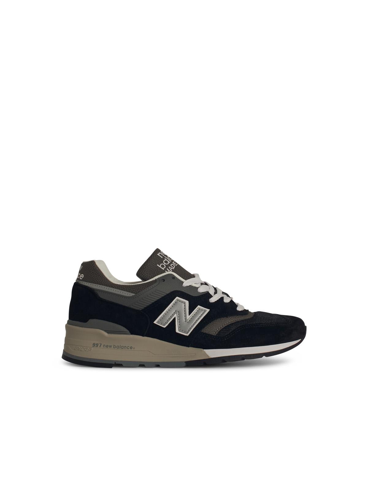 New Balance Suede Blend Sneakers Featuring Mesh Panels