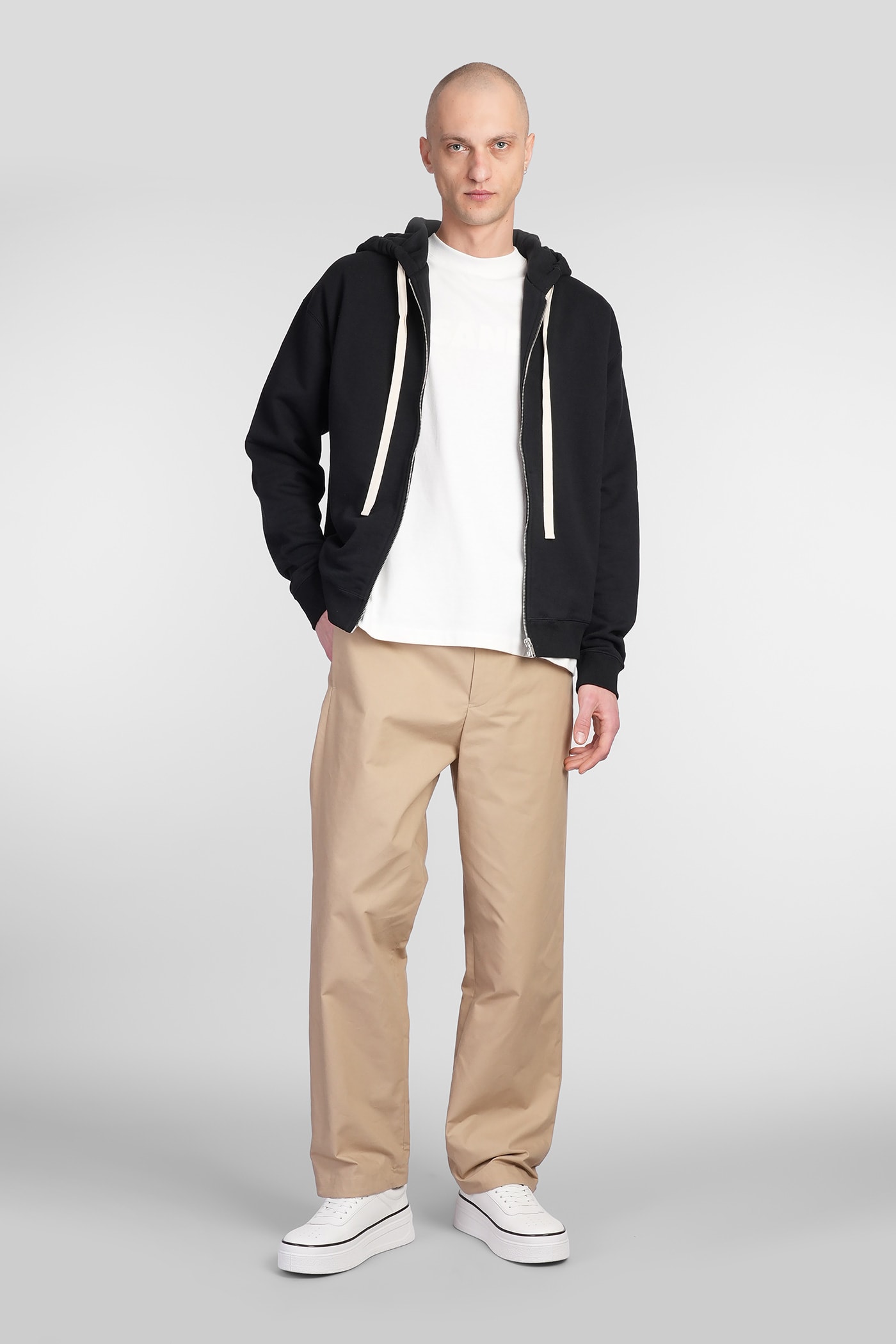 Jil Sander Pants In Beige Cotton