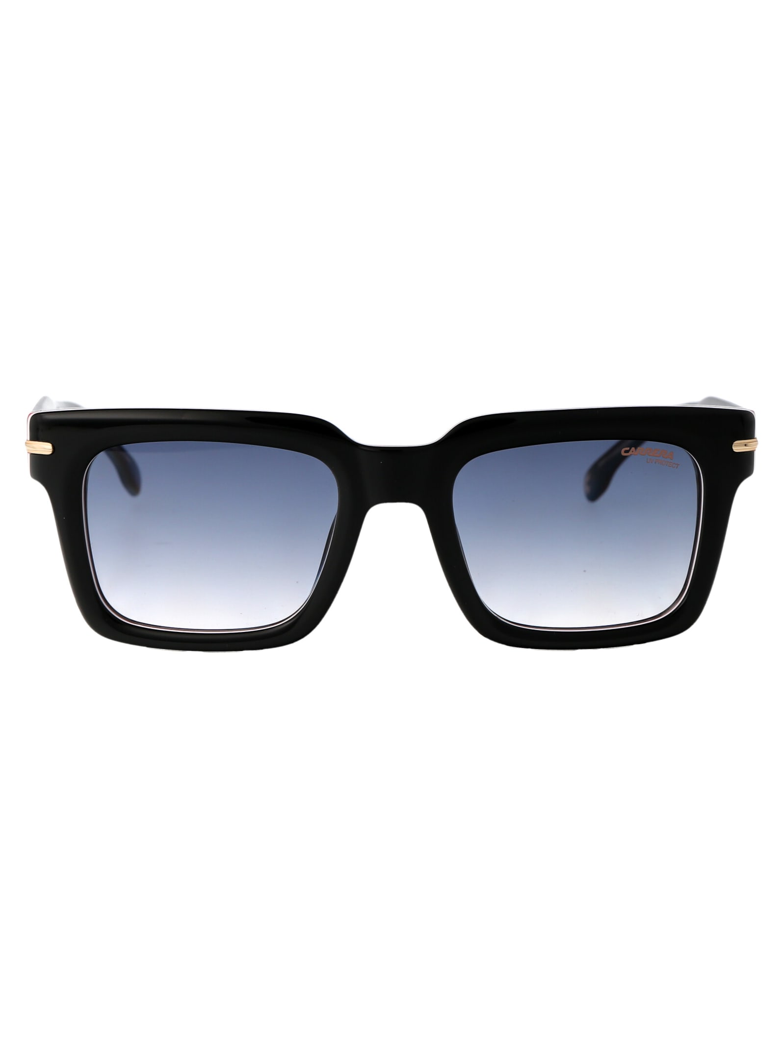 Carrera Striped Black Acetate Sunglasses In Black