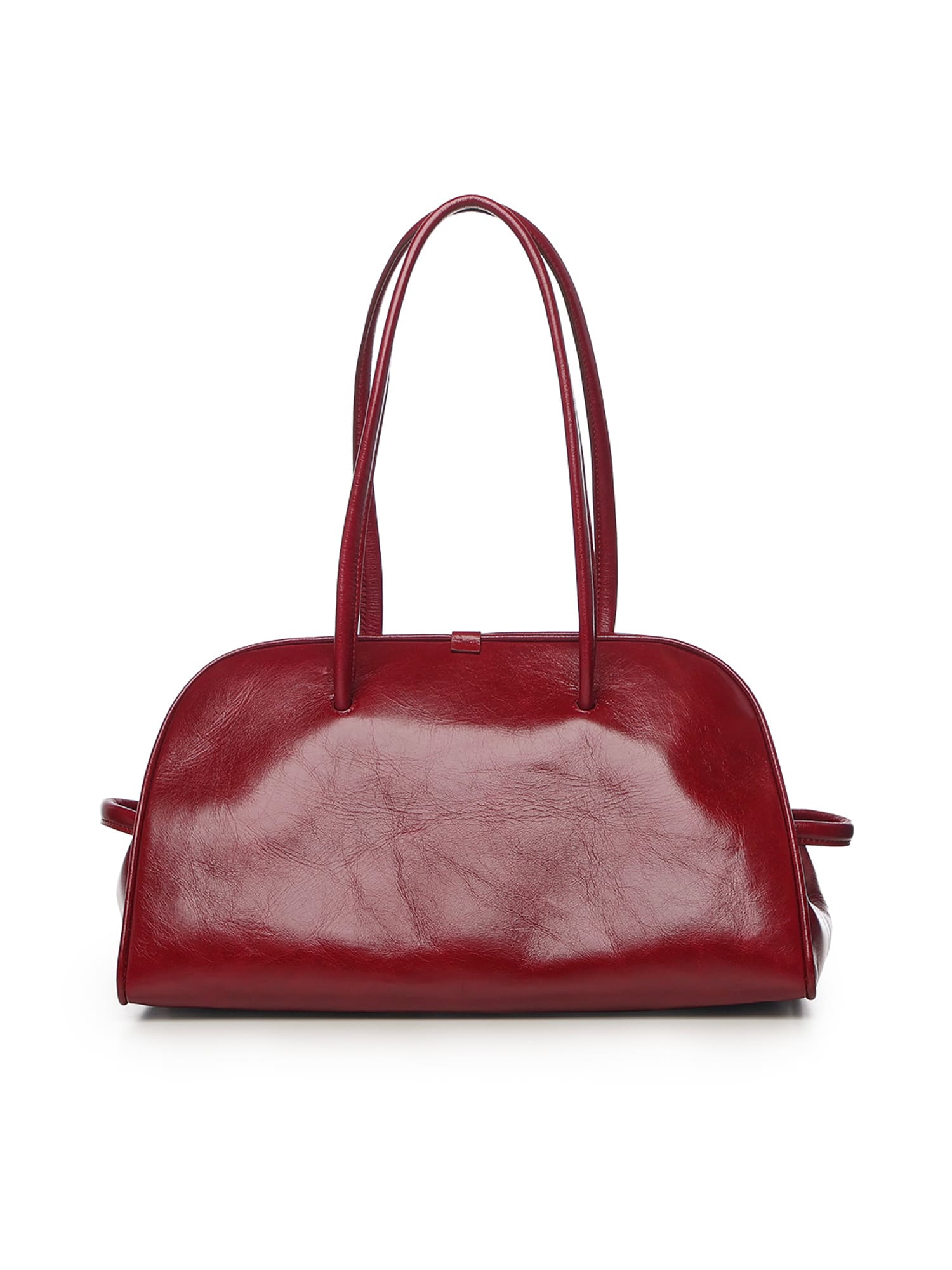Jacquemus Le Turismo Soft Calf Leather Shoulder Bag In Burgundy