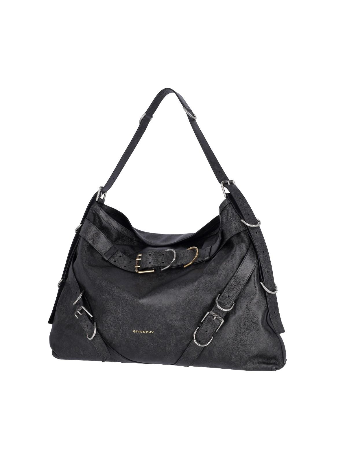 Shop Givenchy Voyou Boyfriend Large Shoulder Bag In Black
