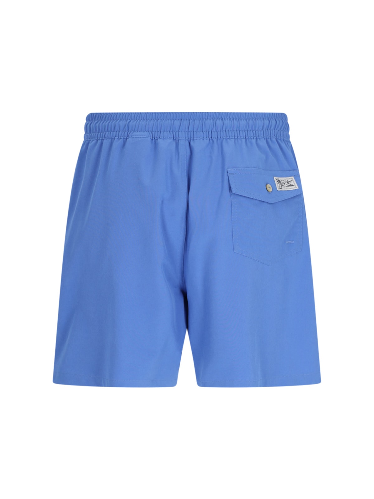 Shop Polo Ralph Lauren Traveler Swim Shorts In Blue