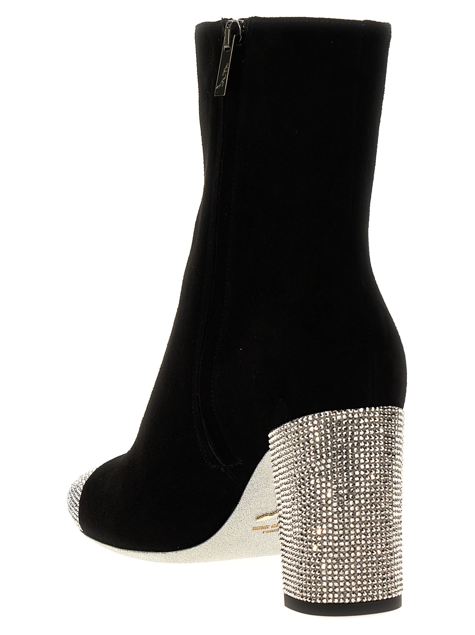 Shop René Caovilla Bonnie Ankle Boots In Black