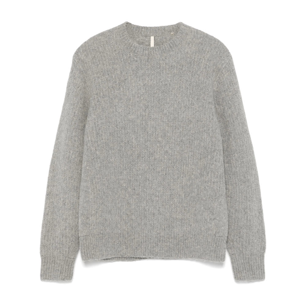 Sunflower Regular Fit Long Sleeve Knit Sweater In Gray