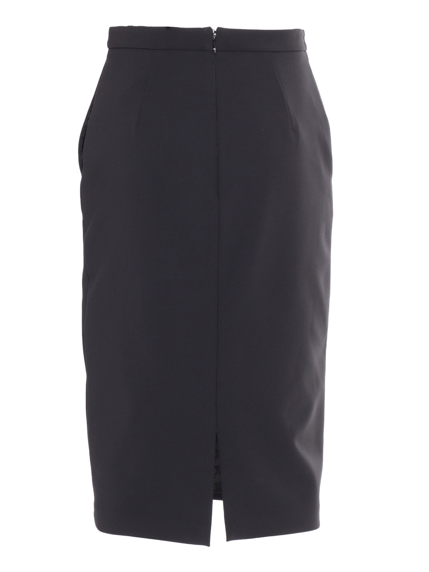 Shop Elisabetta Franchi Skirt In Black