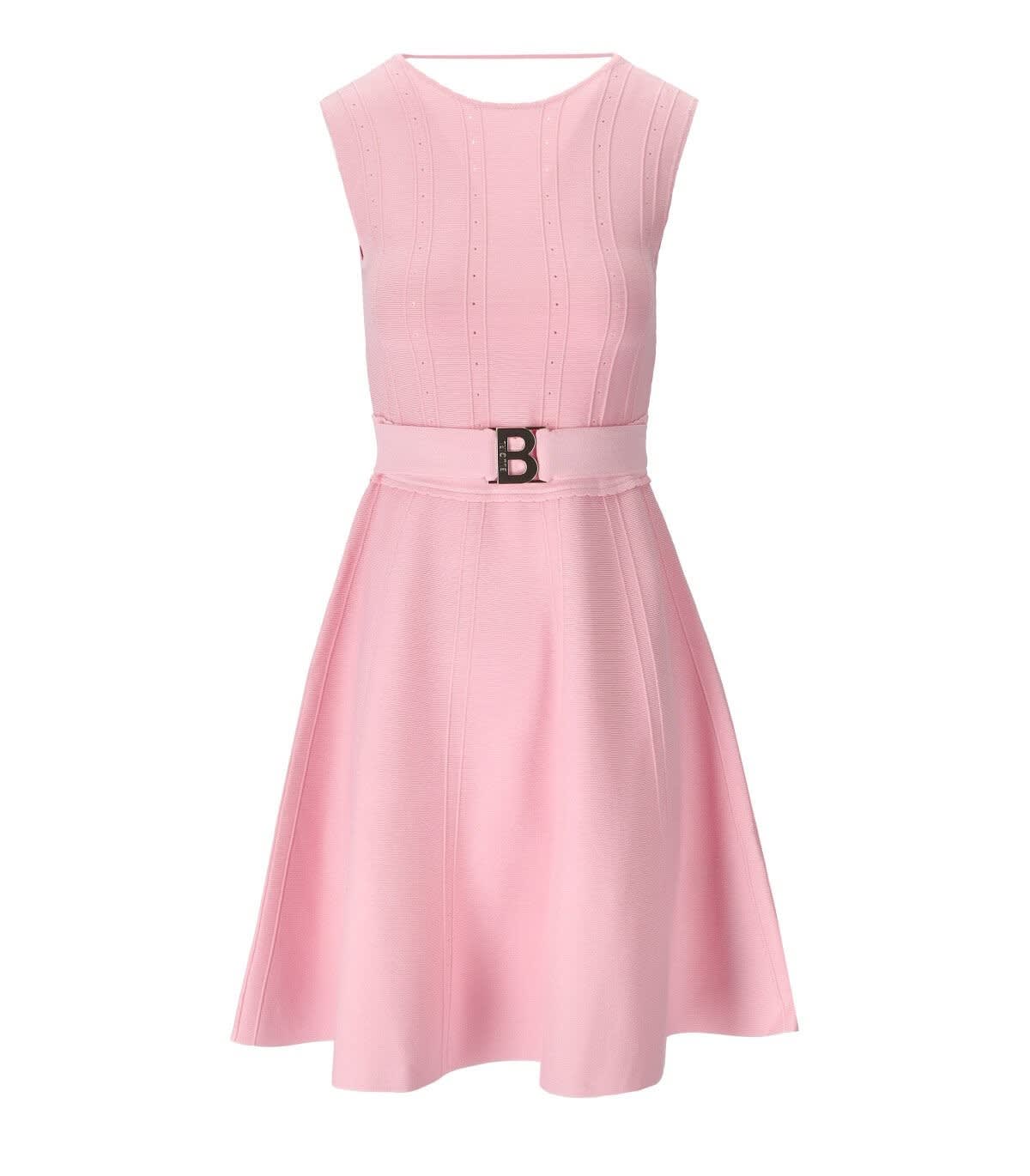 Shop Blugirl Pink Knitted Dress