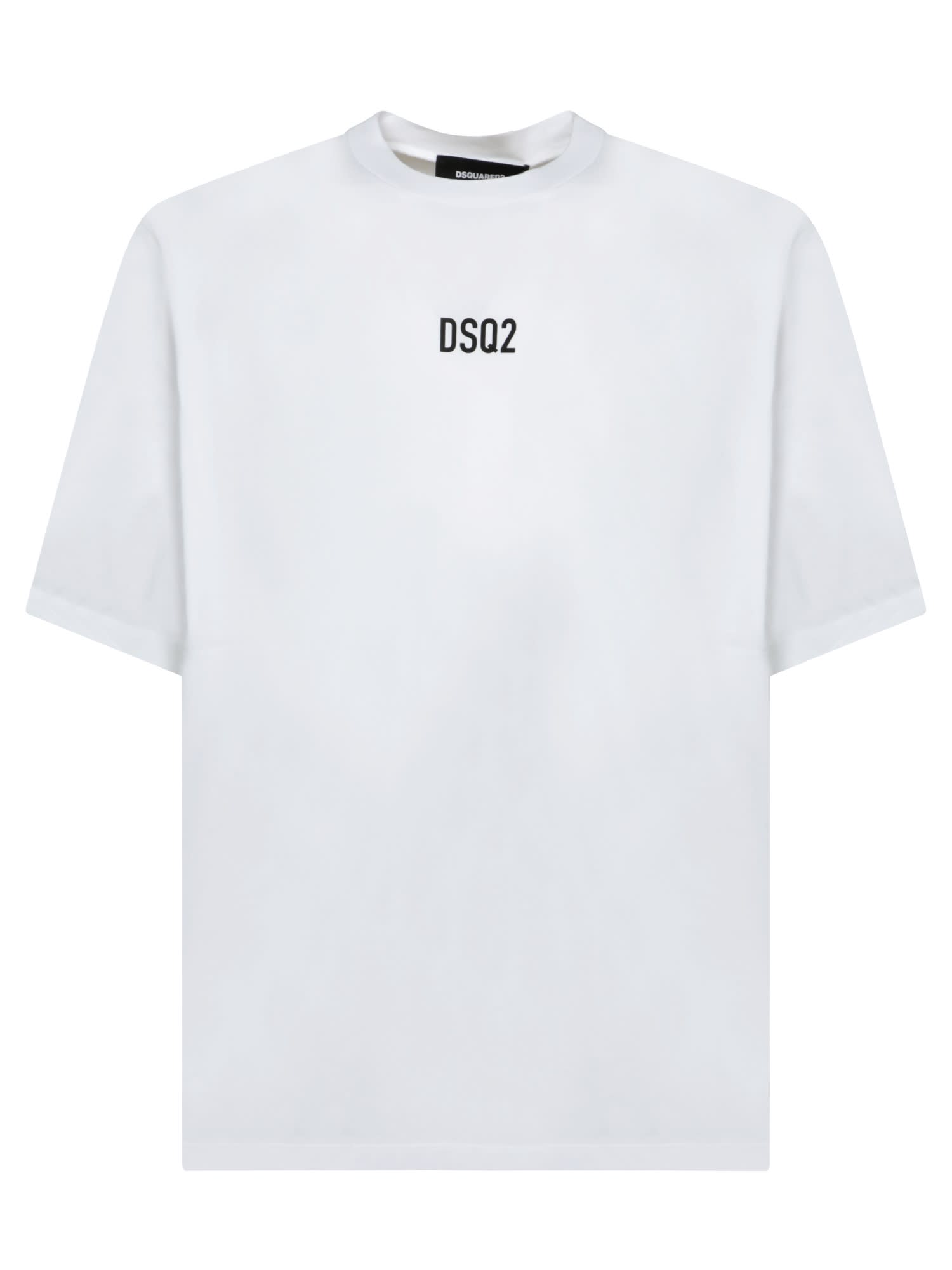 Shop Dsquared2 Micro Logo White T-shirt