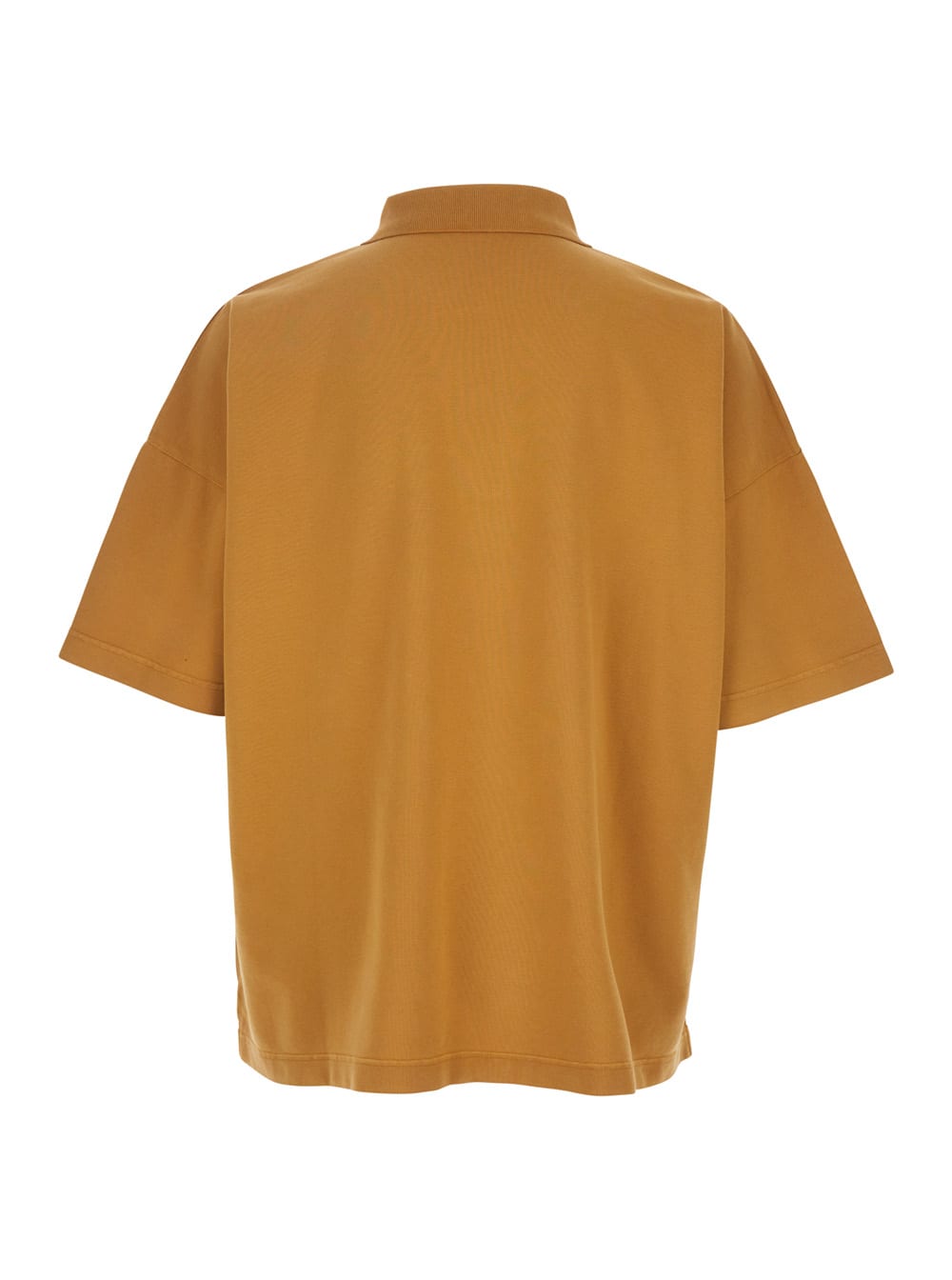 【送料&関税込】J.W. Anderson Brown Oversize Polo Shirt With Jw Anderson Brown Oversize Polo Shirt With Classic Collar