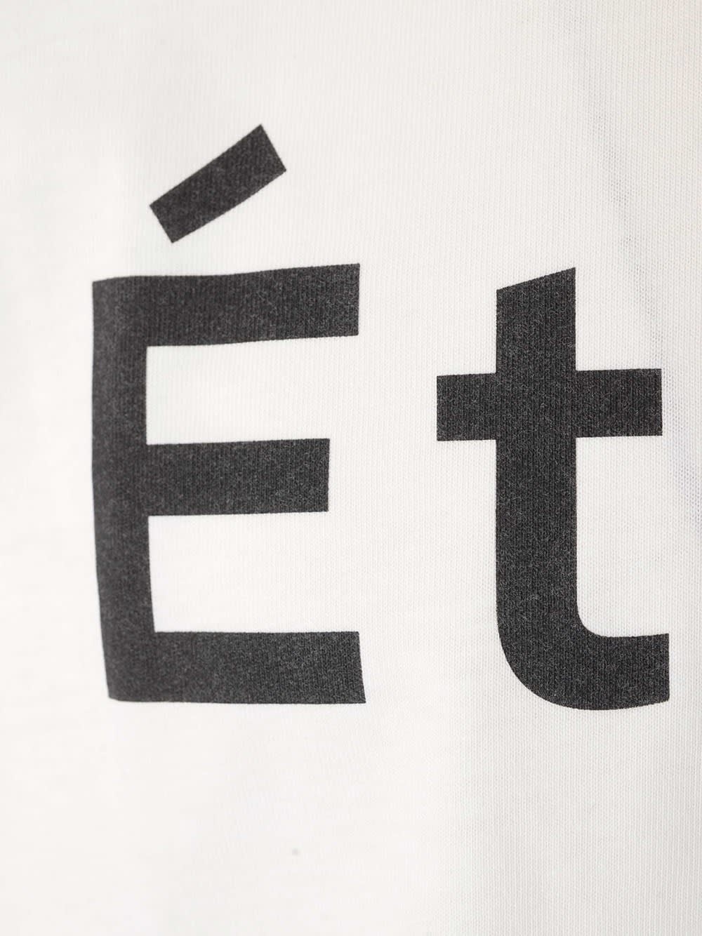 Shop Etudes Studio Cotton T-shirt In Bianco