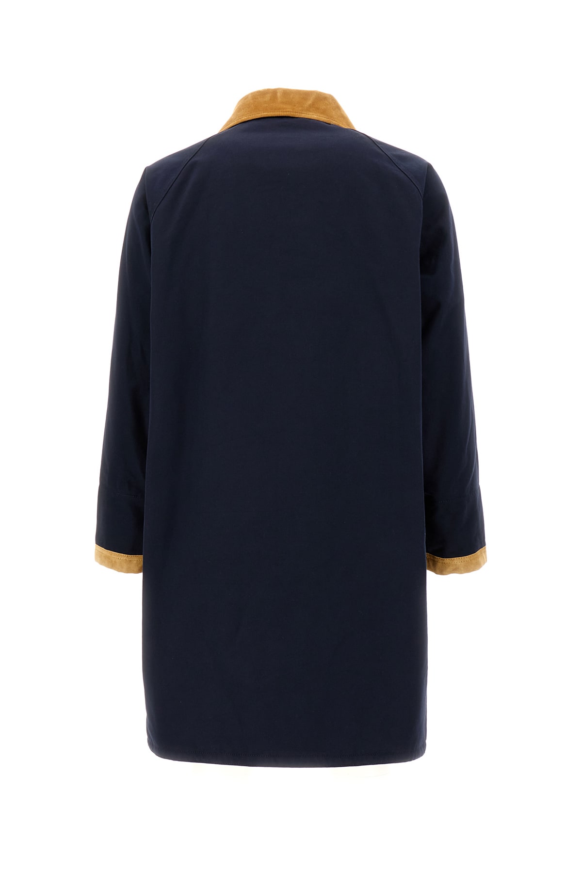 Shop Fay Navy Blue Cotton Padded Coat In Blu Navy