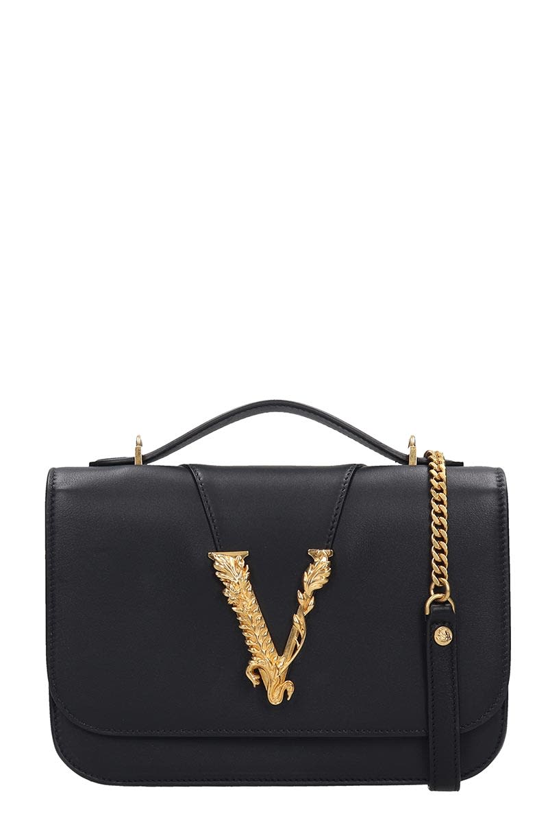 Best price on the market at italist | Versace Versace Shoulder Bag In Black  Leather