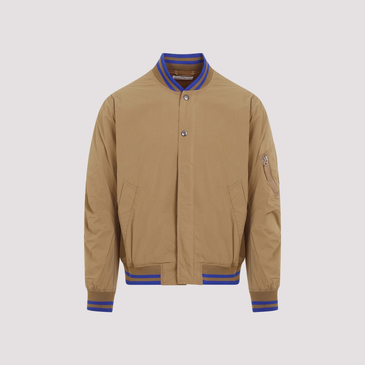 Shop Universal Works Ns Bomber Jacket In Sand