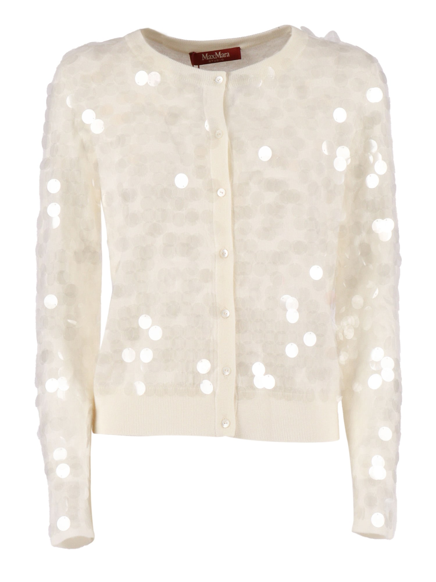 Max Mara Cardigan In White