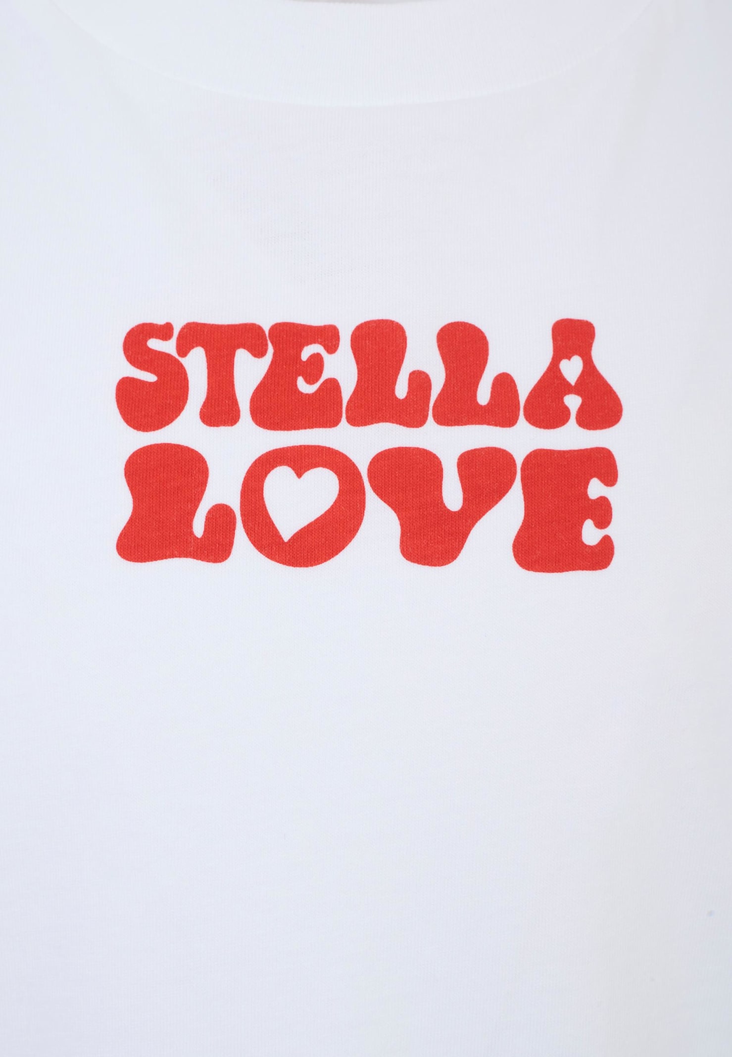 Stella Mccartney White T-shirt For Girl With Logo In White
