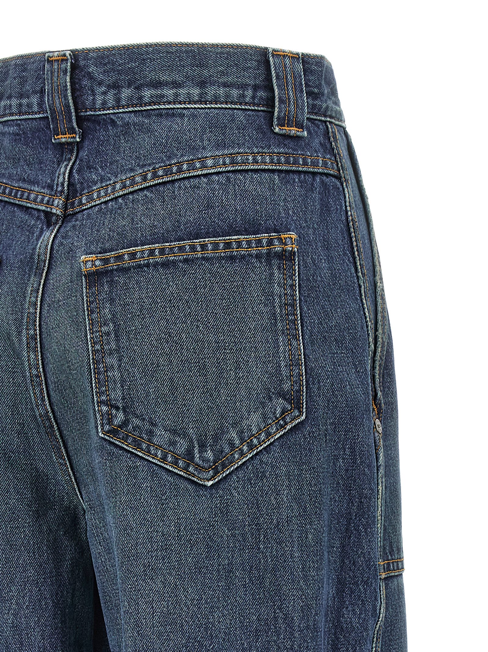 Shop Khaite Hewitt Jeans In Blue