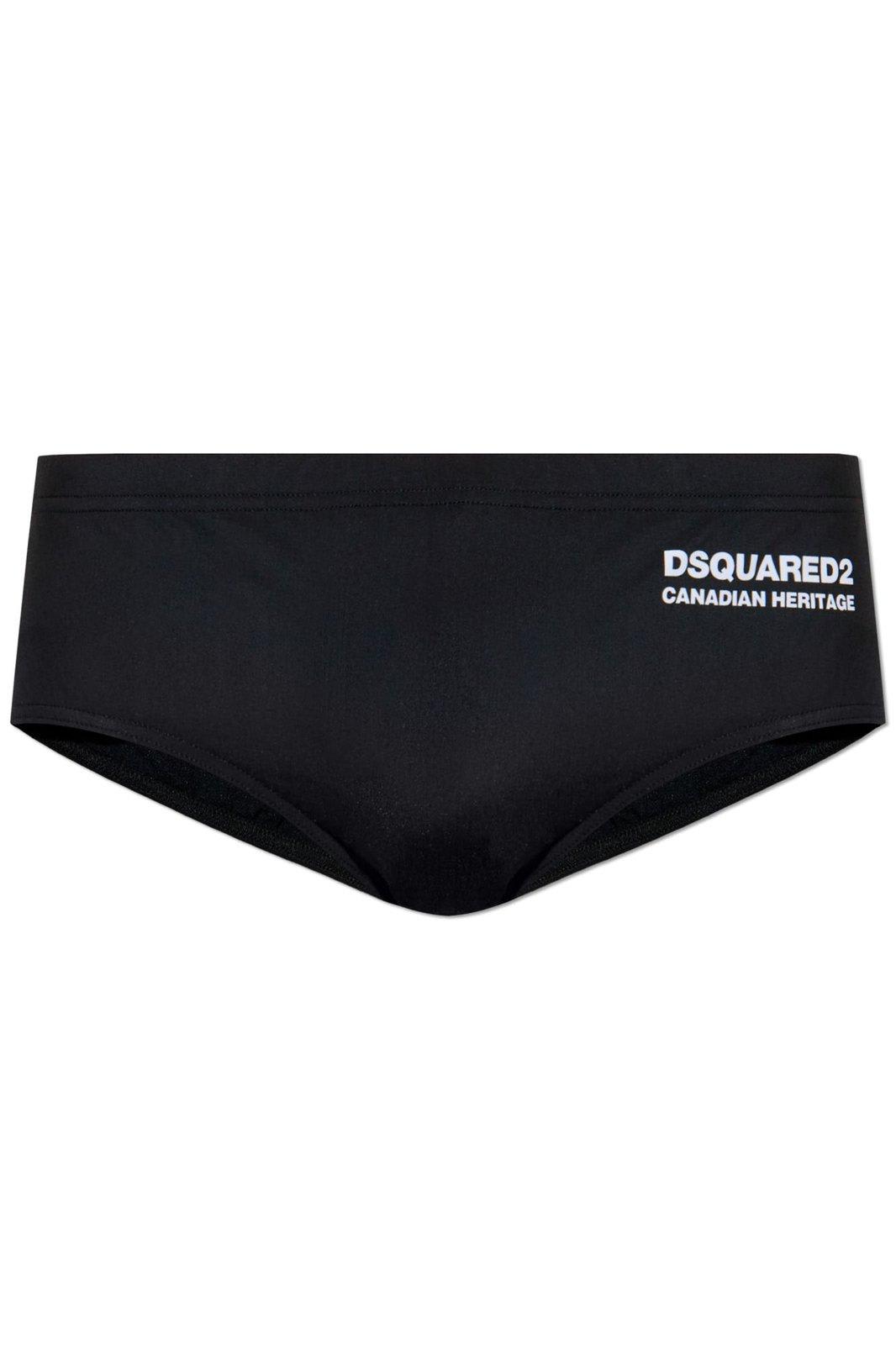 Shop Dsquared2 Logo-printed Swim Briefs