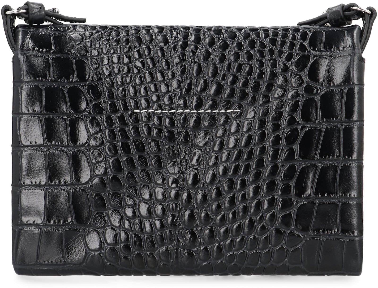 Mm6 Maison Margiela Shoulder Bag Made Of Leather In Black