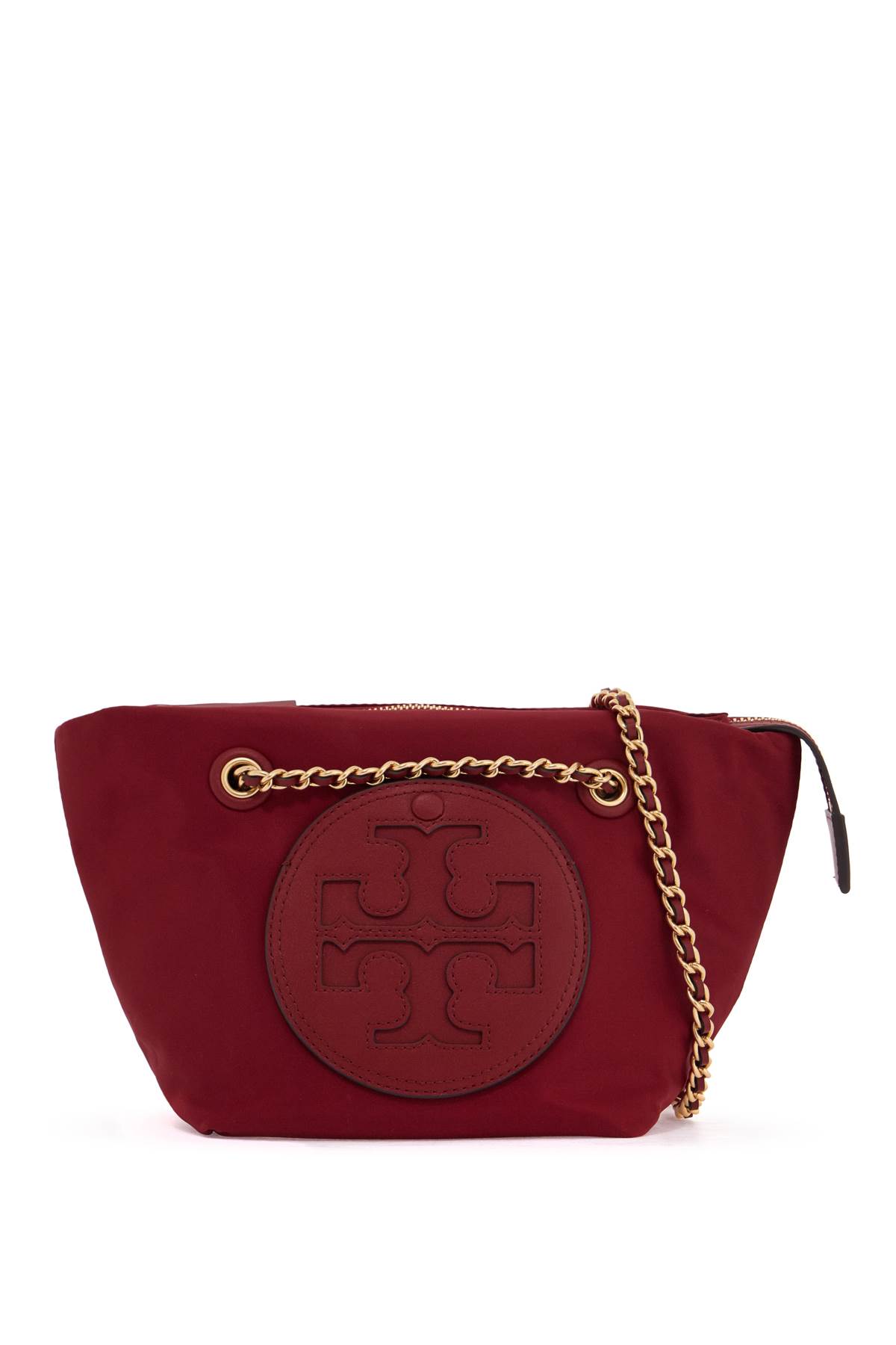 Shop Tory Burch Small Ella Shoulder Bag In Ruby (red)