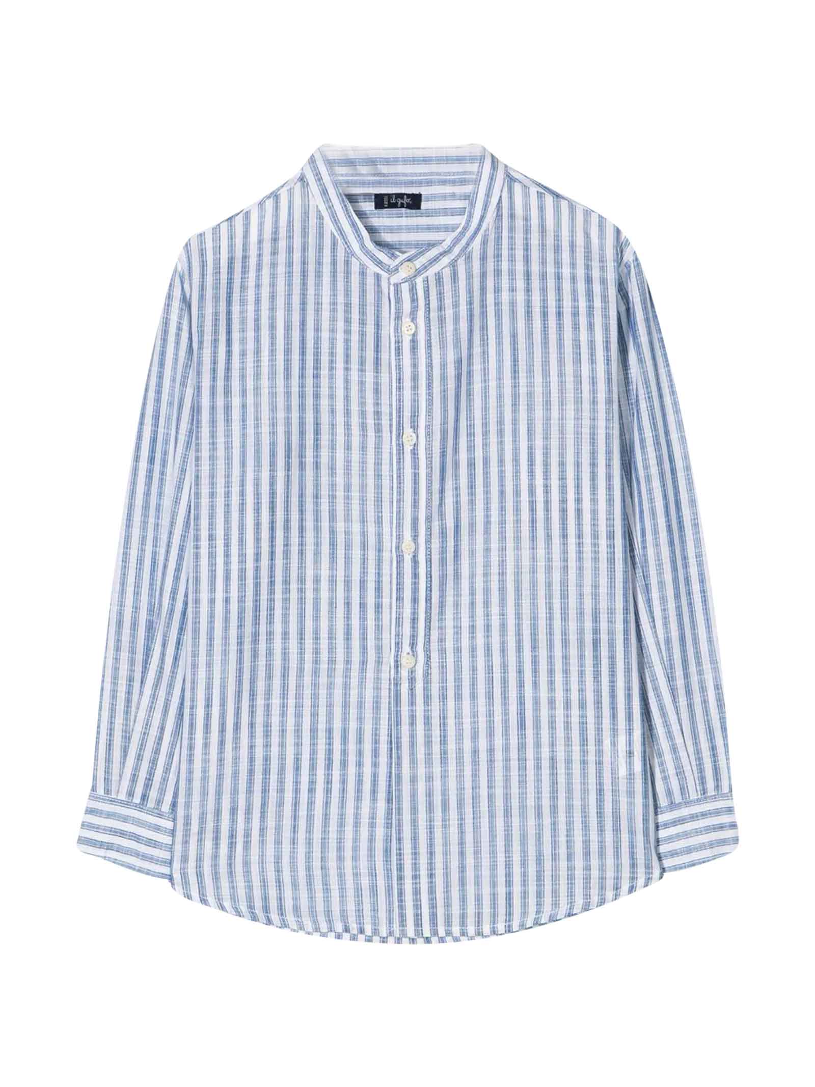 IL GUFO STRIPED SHIRT,11410150