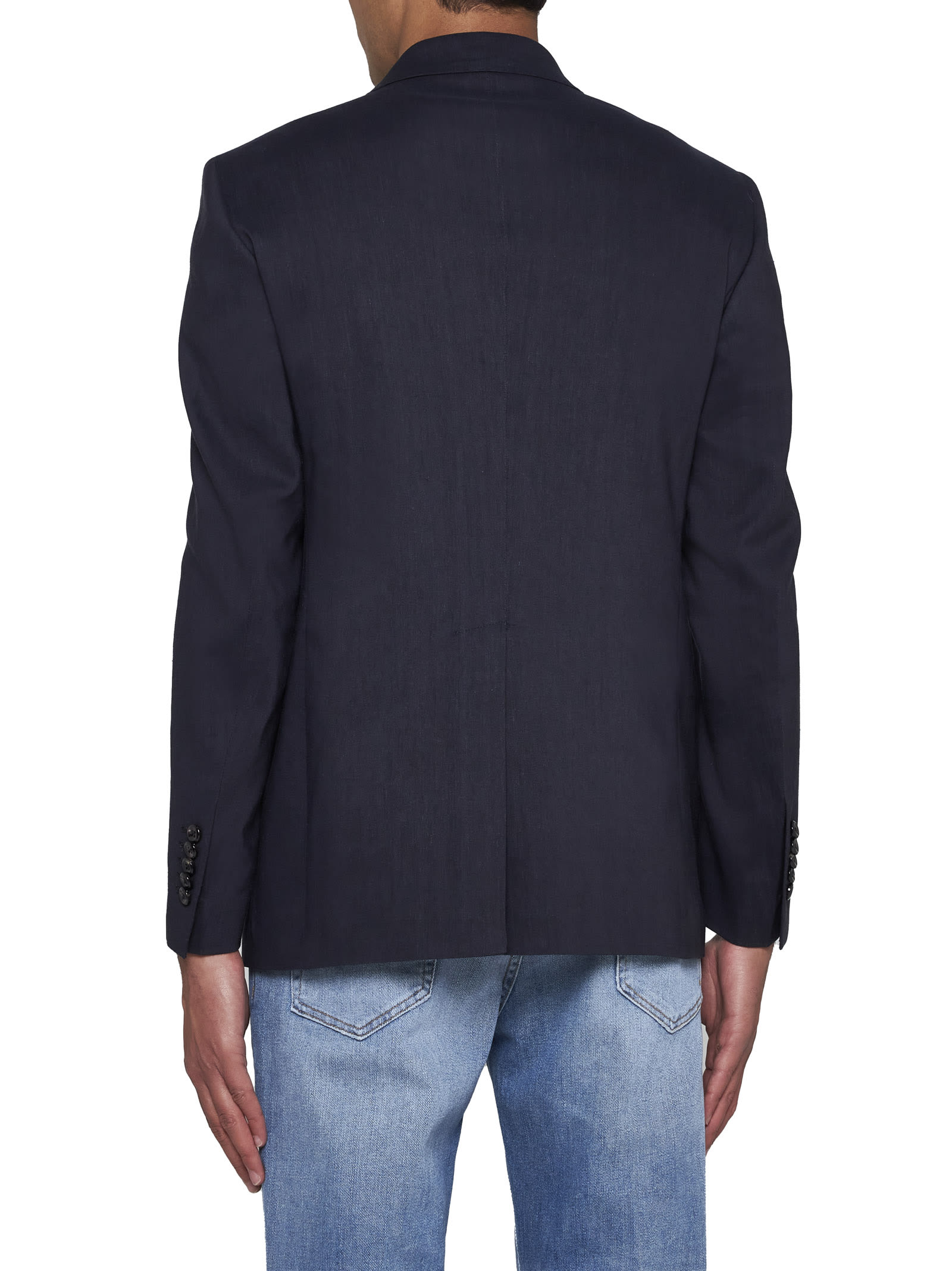 Shop Tagliatore Blazer In Blue