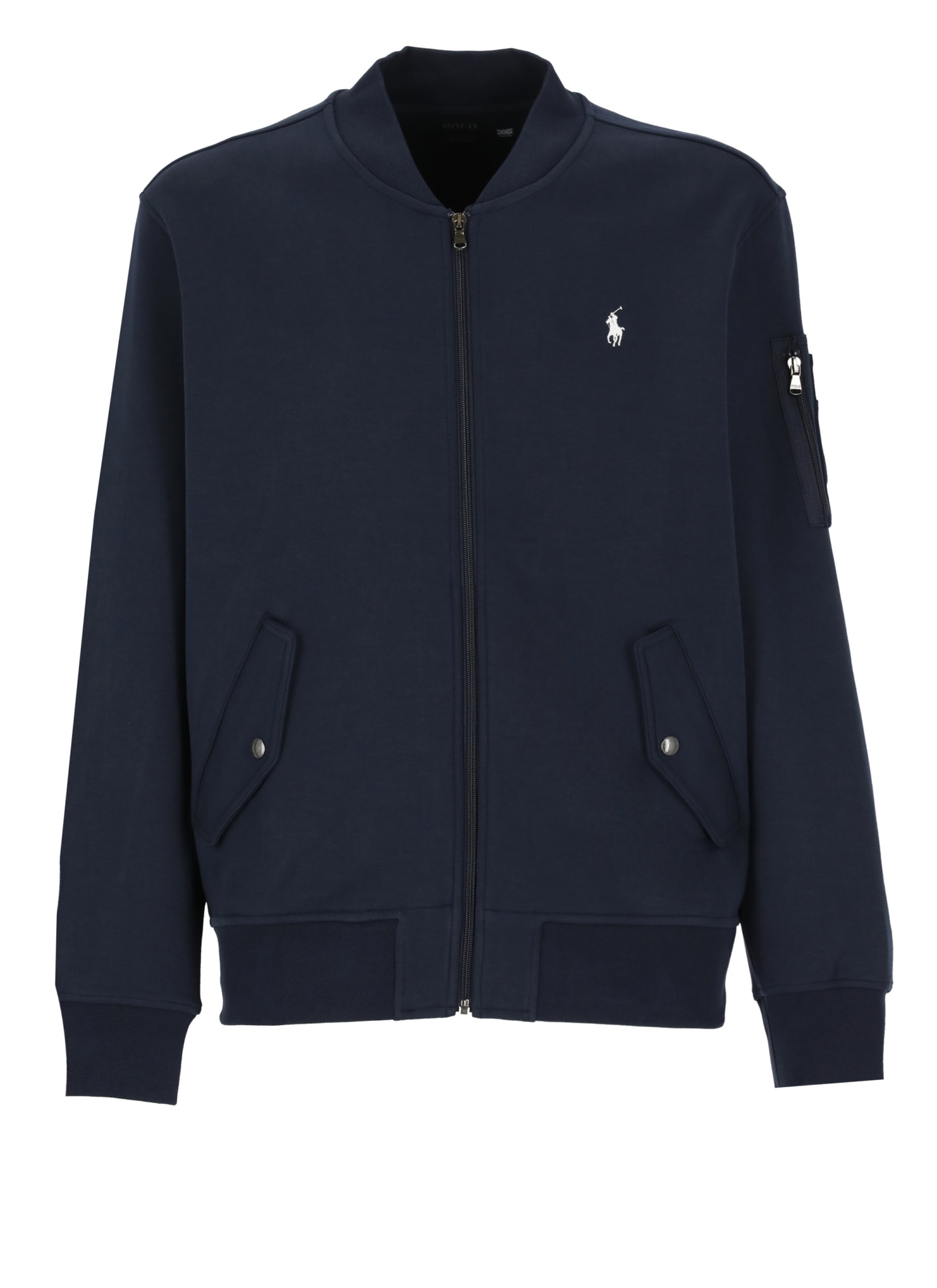 Shop Ralph Lauren Pony Sweatshirt In Blue