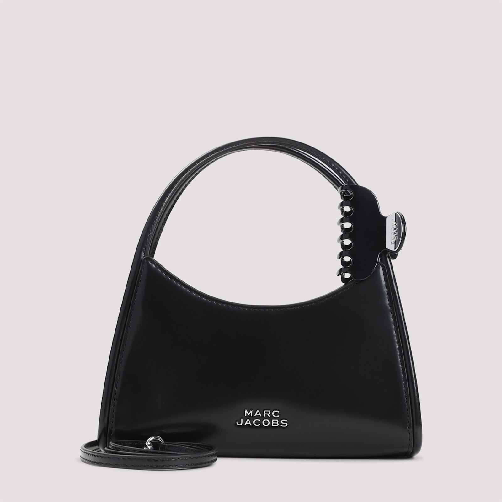 Marc Jacobs Glam Claw Clip Leather Crossbody Bag In Black