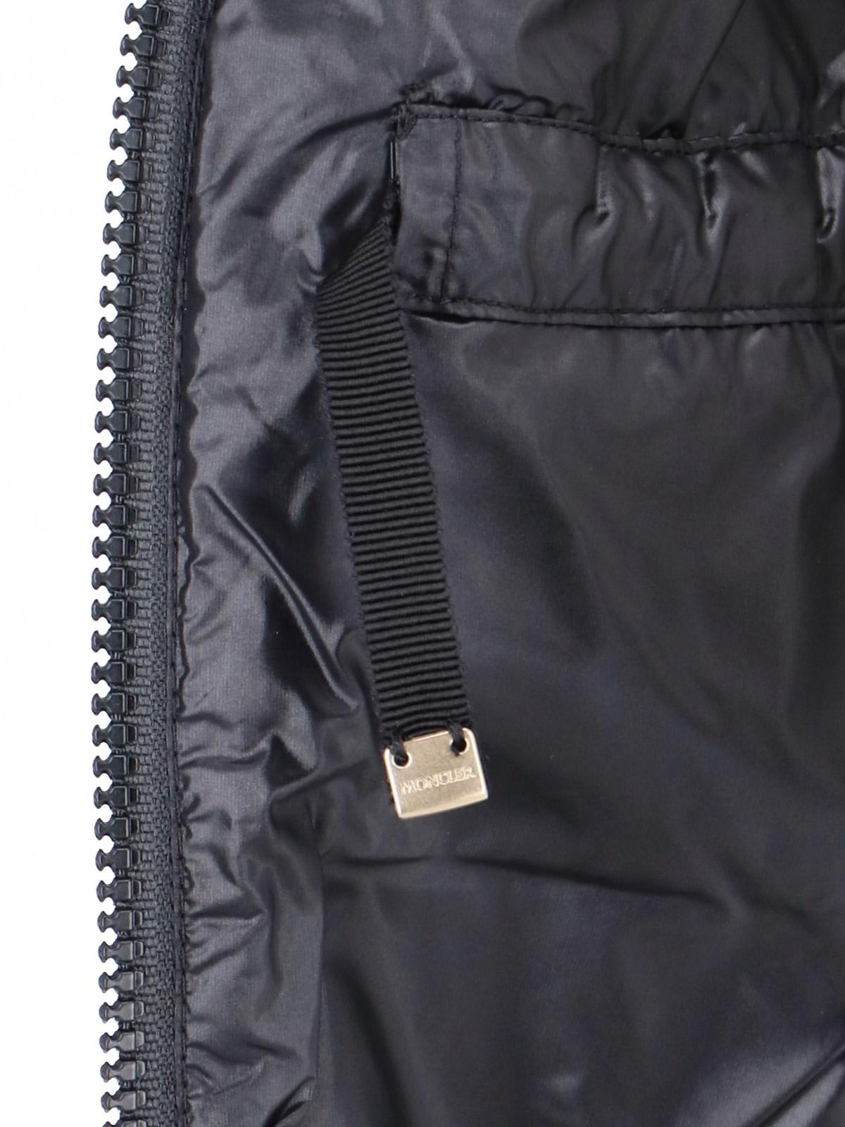 Shop Moncler Padded Zip Cardigan In Black