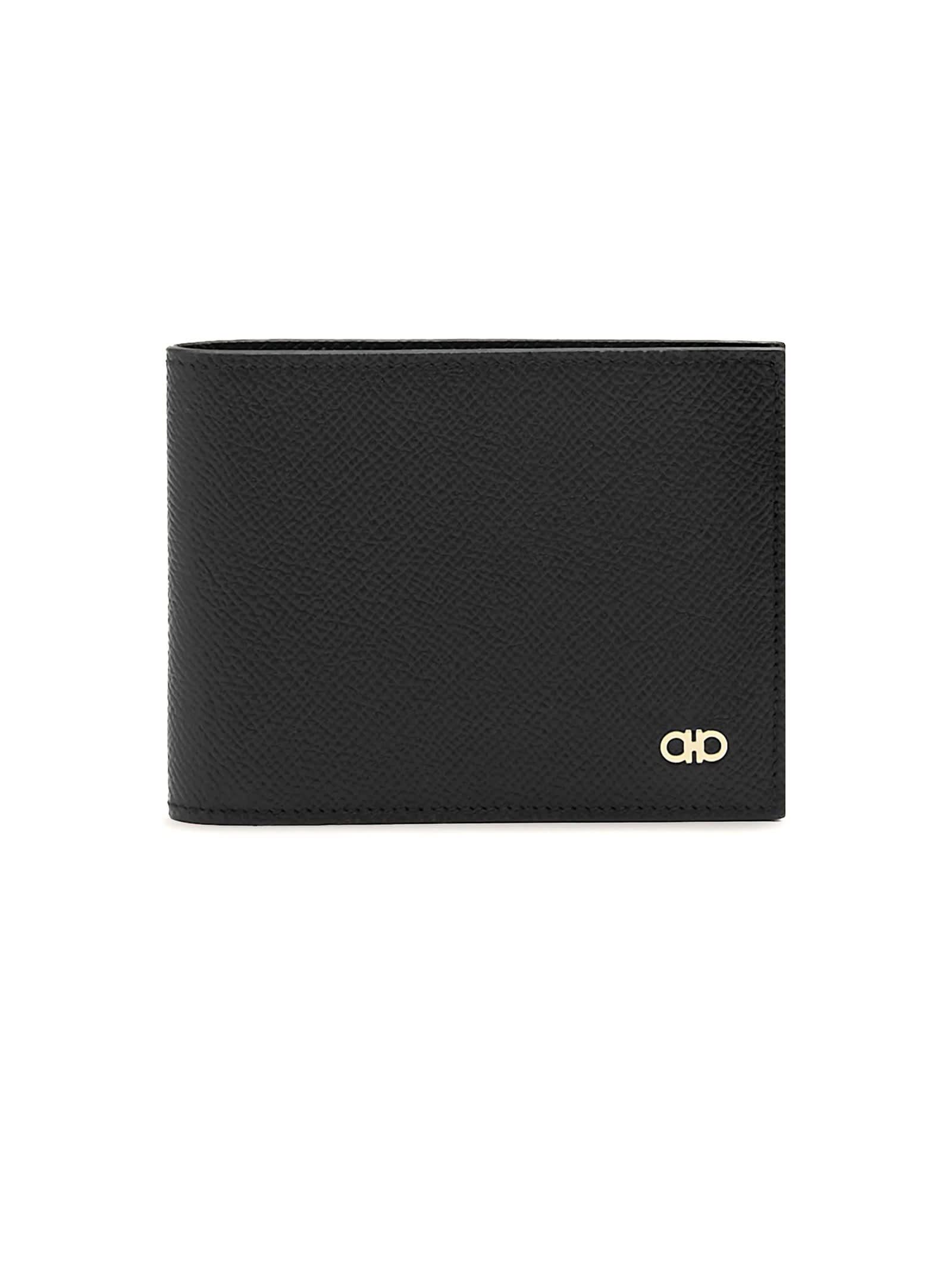 Gancini Bi-fold Leather Wallet